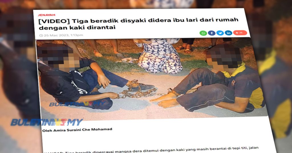 Penjagaan Tiga Beradik Mangsa Dera Diputuskan Selepas Siasatan Polis