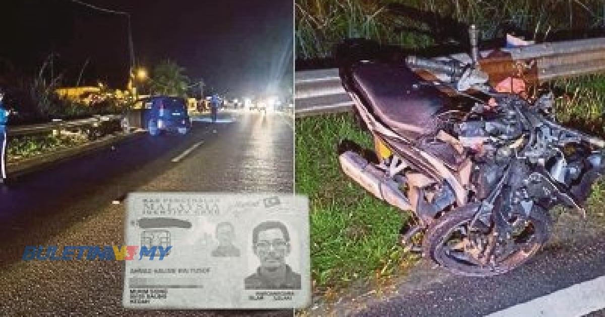 Pengawal Keselamatan Maut Motosikal Dirempuh Kereta Cuba Memotong