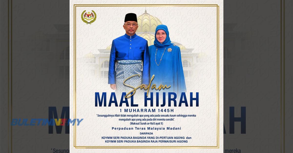 Agong Permaisuri Zahir Ucapan Salam Maal Hijrah BULETIN TV3 Malaysia