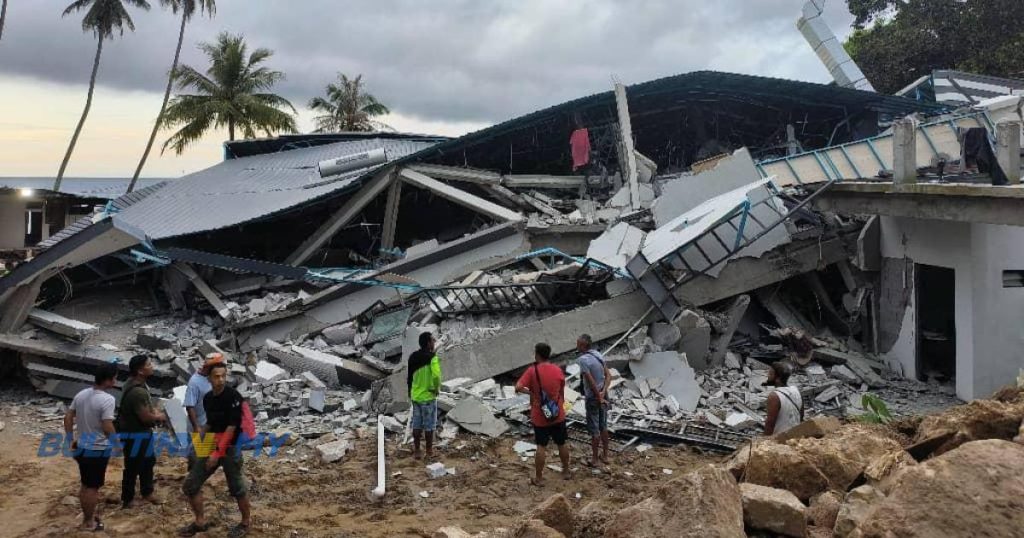 Bangunan Runtuh Mangsa Tertimbus Ditemui Seorang Masih Hilang