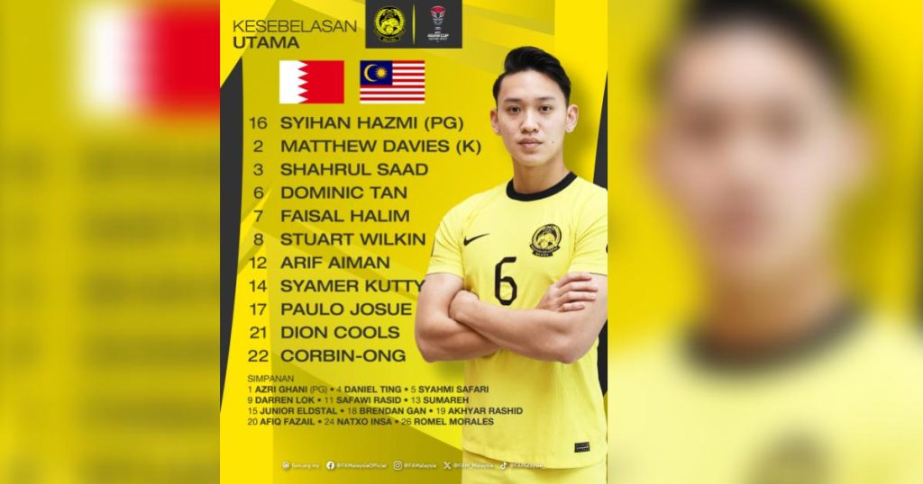 Piala Asia Pan Gon Buat Empat Pertukaran Kesebelasan Harimau