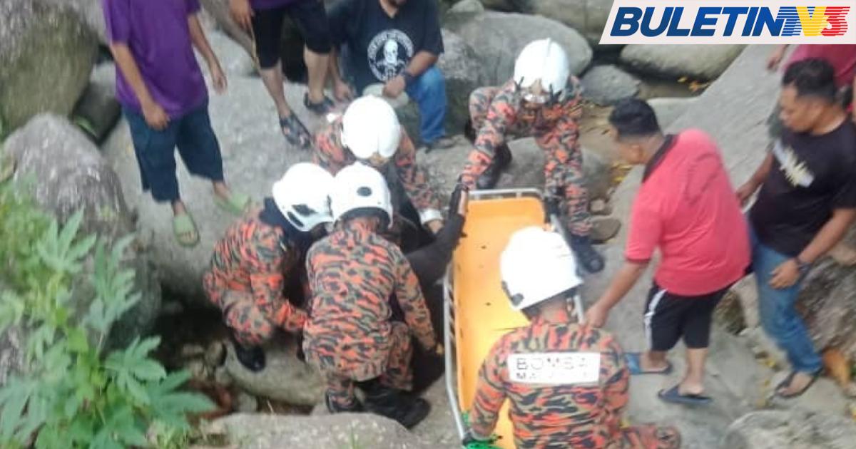 Wanita Cedera Parah ATV Dinaiki Jatuh Dari Tebing Air Terjun