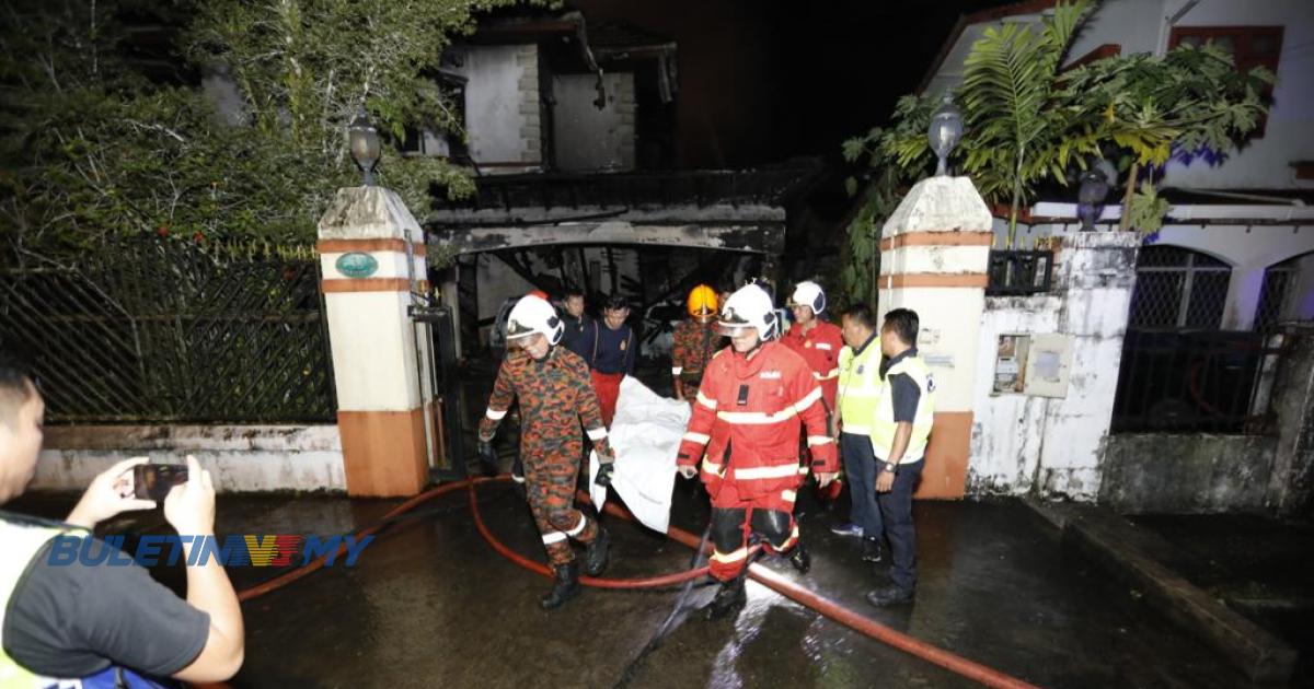 Tiga rentung dalam kebakaran rumah teres dua tingkat