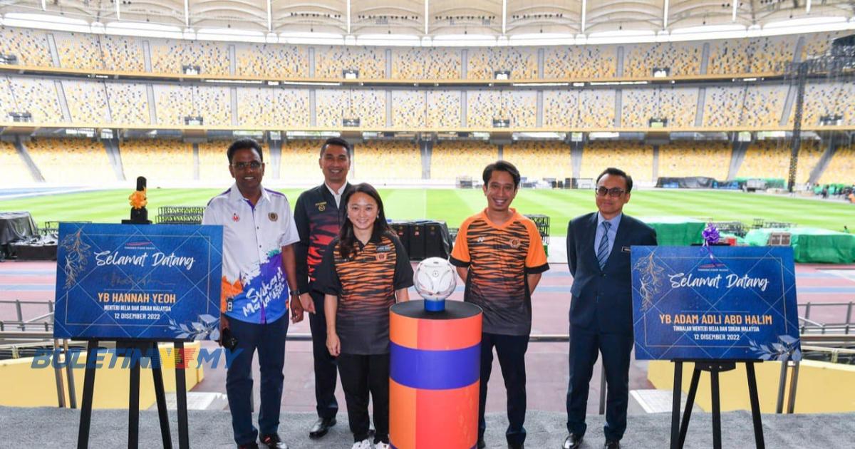 Hannah Yeoh dan Adam Adli lawat Stadium Nasional Bukit Jalil