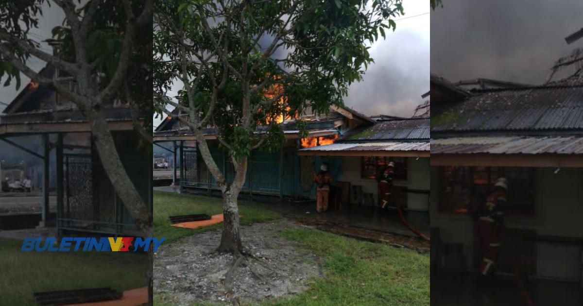 Lima rumah kedai musnah dalam kebakaran di Hutan Melintang