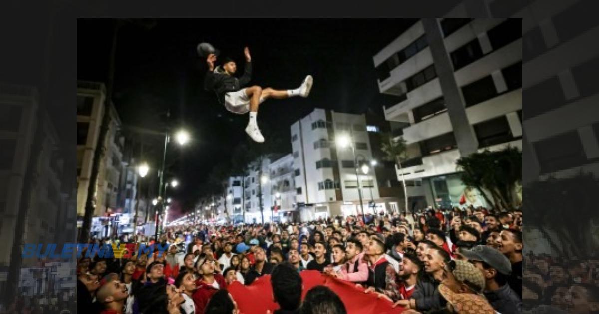 PIALA DUNIA 2022 : Dunia Arab raikan kejayaan Maghribi singkir Portugal 