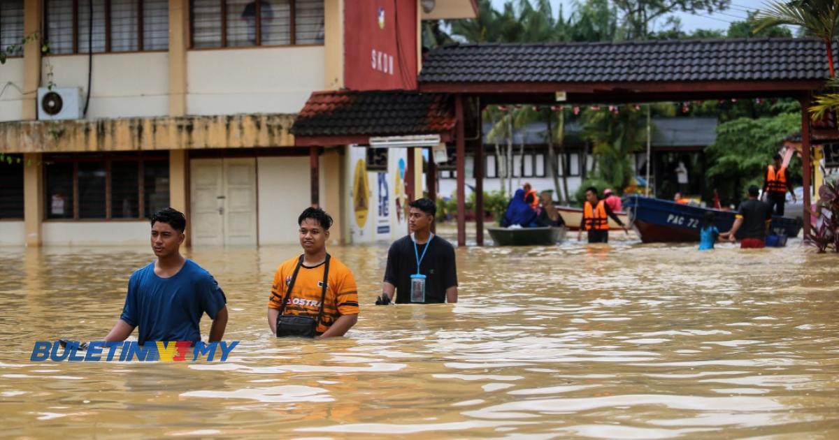 Amaran hujan berterusan di Terengganu, Pahang, Johor dan Kelantan sehingga Khamis