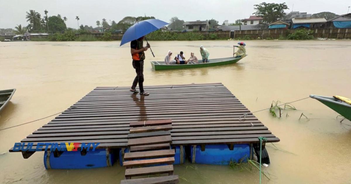 [VIDEO] Lima sungai utama di Kelantan lepasi paras bahaya