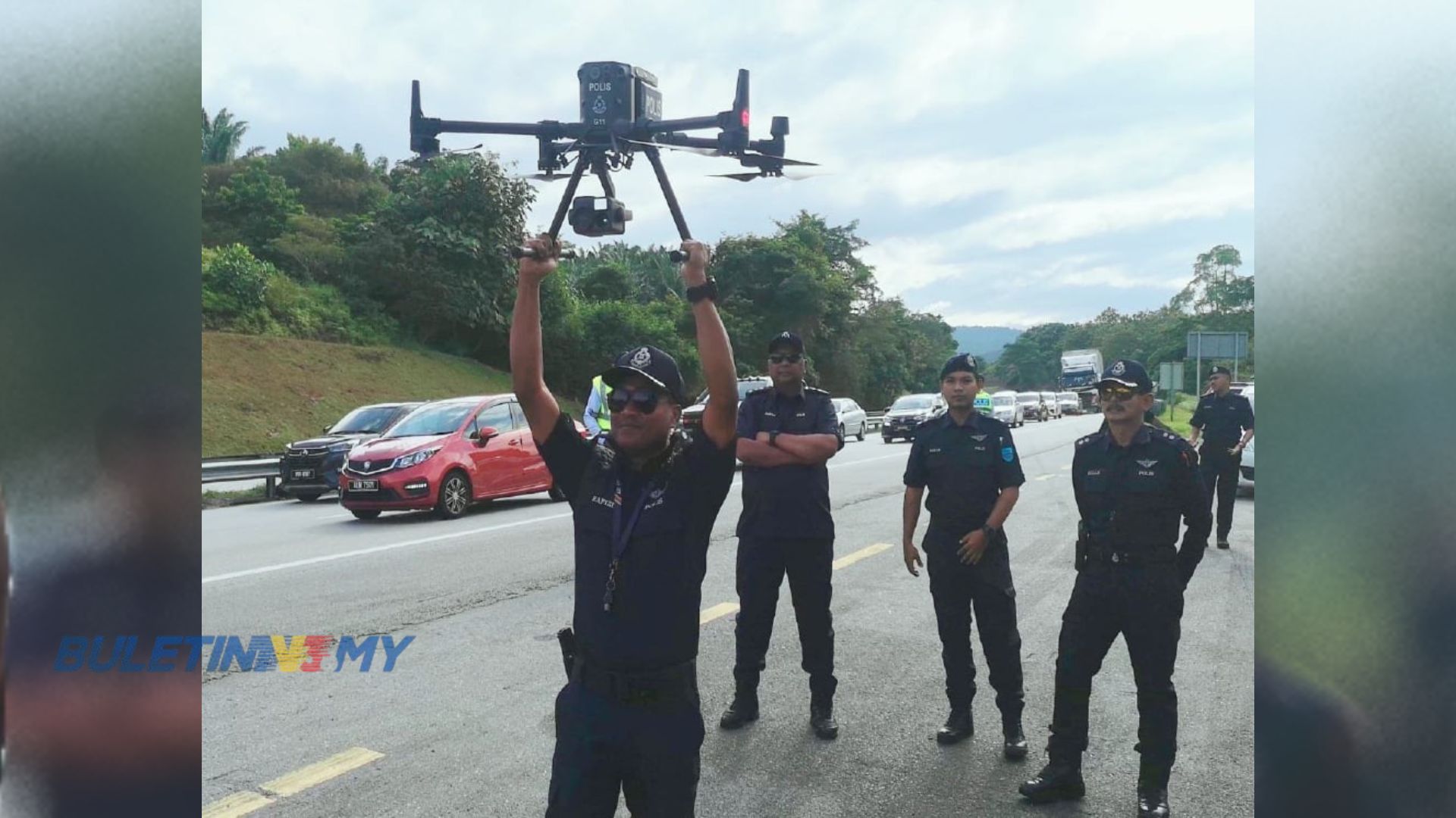PDRM guna dron pantau lebih dua juta kenderaan di lebuh raya hari ini