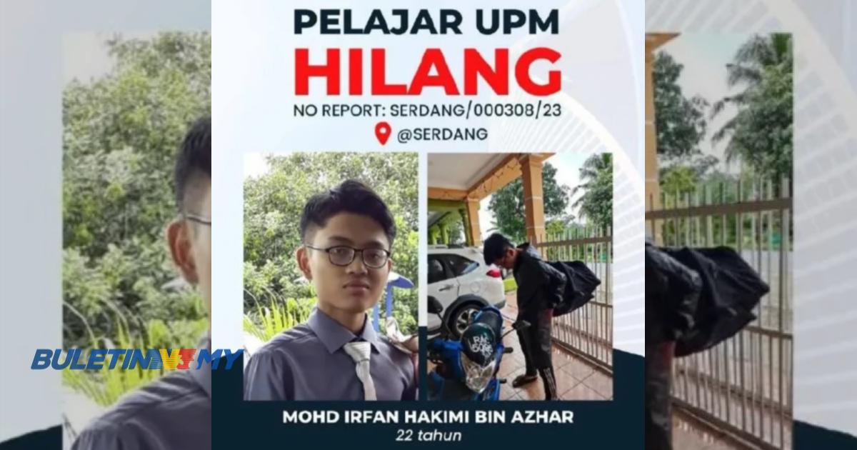 Pelajar UPM hilang ditemui di Johor