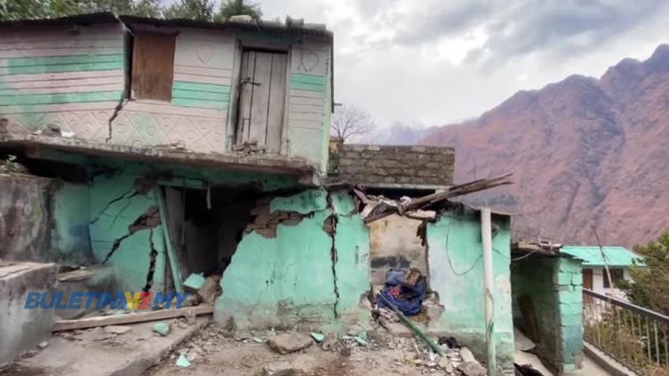 Kampung di Himalaya terjejas pembinaan