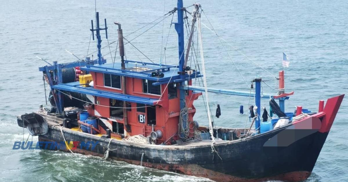 Tiga nelayan warga Myanmar ditahan dalam bot ketika khayal
