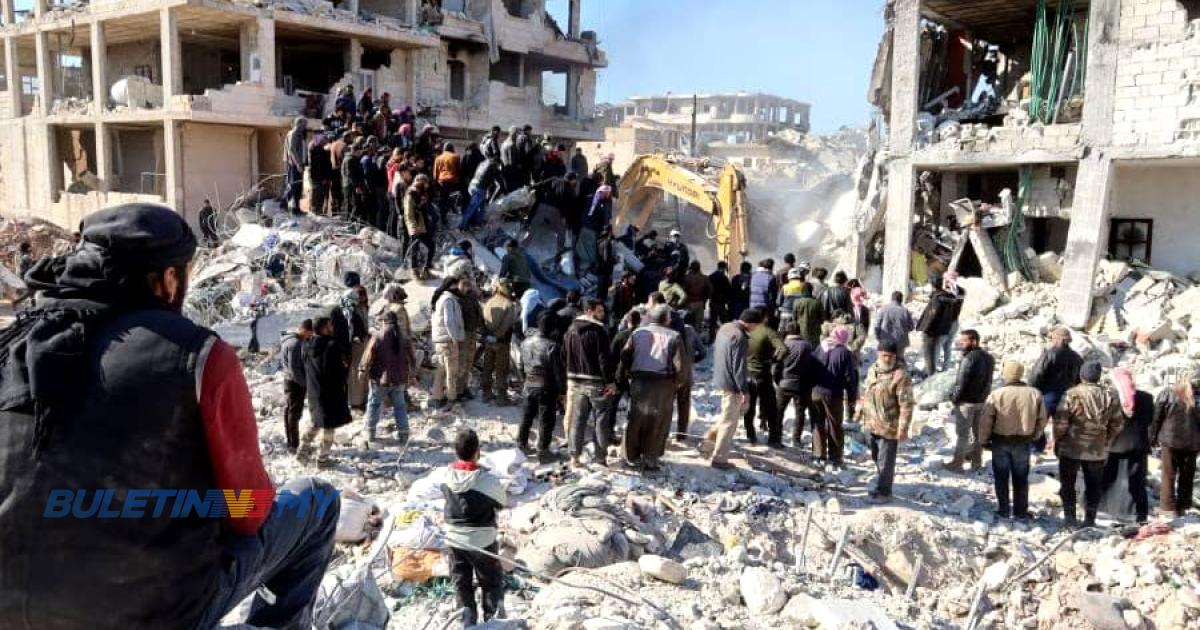 Angka korban gempa bumi Turkiye-Syria cecah 34,000 orang