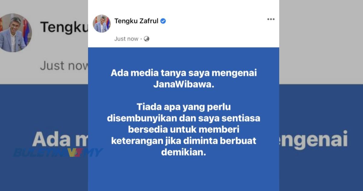 Tengku Zafrul sedia perjelas isu Jana Wibawa