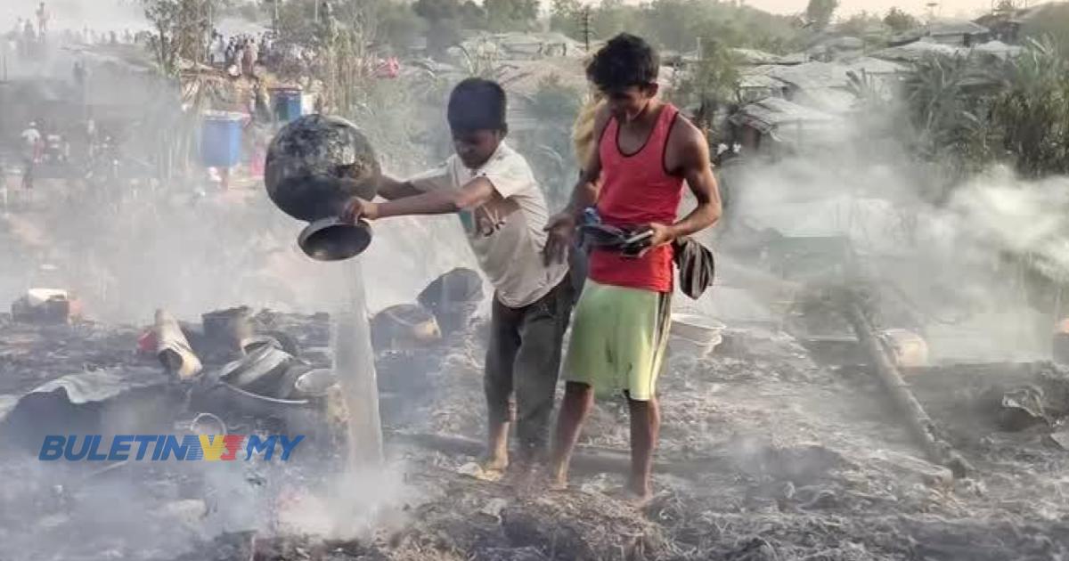 Kebakaran kem cox’s bazar pelarian kembali bangunkan penempatan