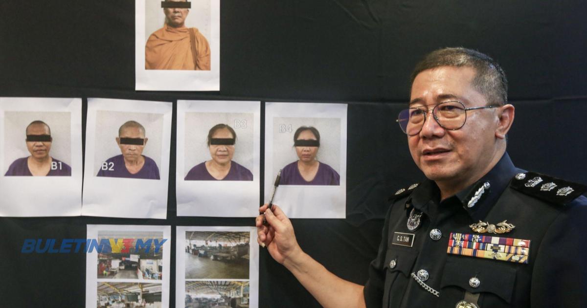 Polis tahan lima sami palsu warga Thailand