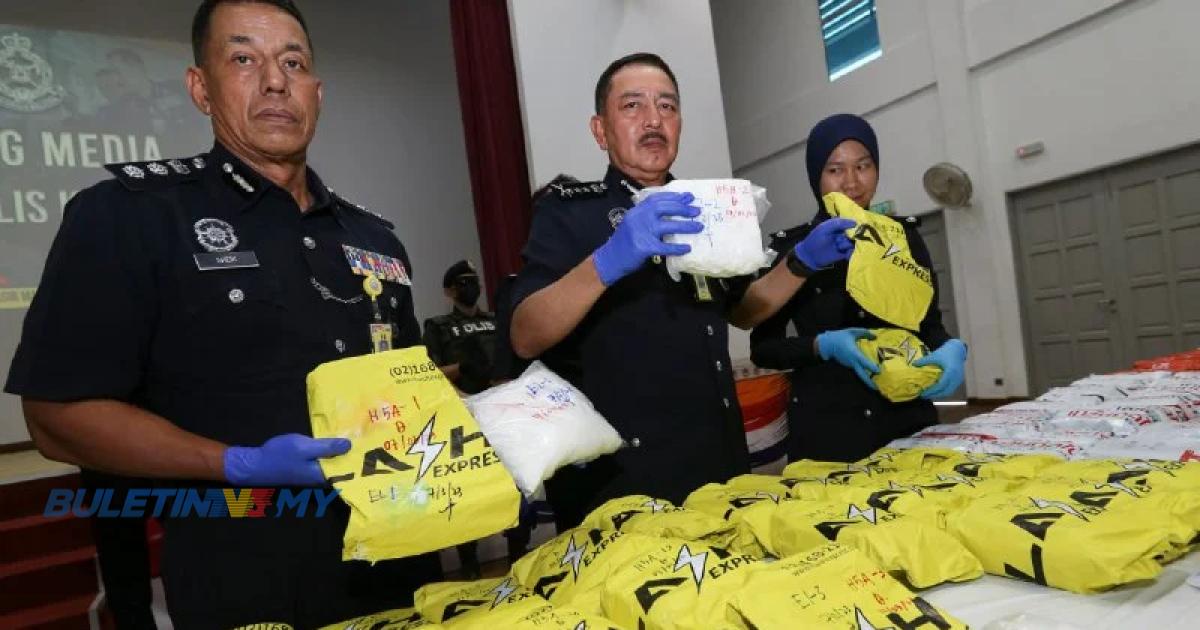 495kg syabu bernilai lebih RM17.8 juta dirampas polis