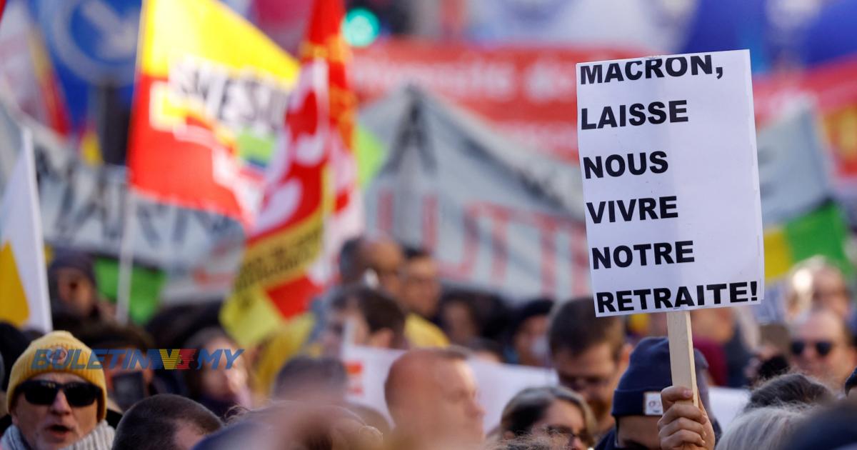 Demonstrasi pekerja: Sistem pengangkutan awam di Perancis lumpuh
