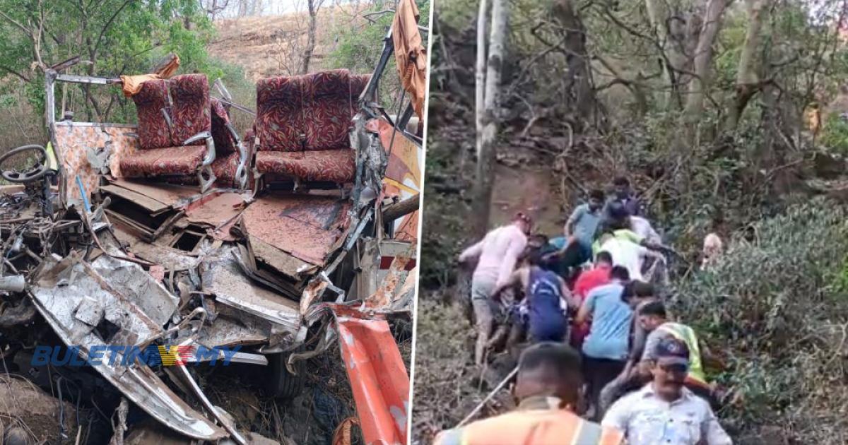 13 terbunuh, 25 cedera dalam nahas bas di barat India
