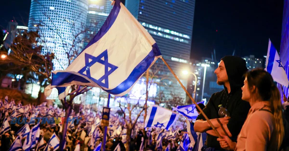 Puluhan ribu rakyat Israel turun ke jalanan, bantah rombakan kehakiman