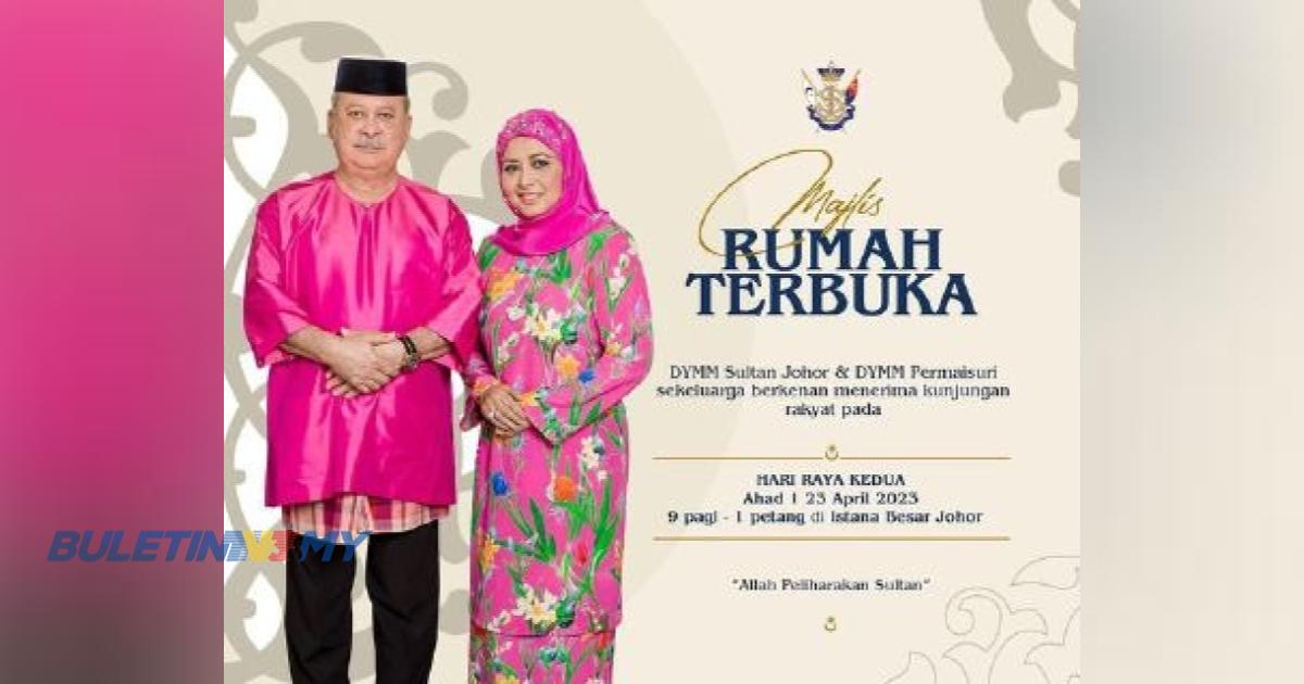 Majlis rumah terbuka Istana Johor pada hari raya kedua