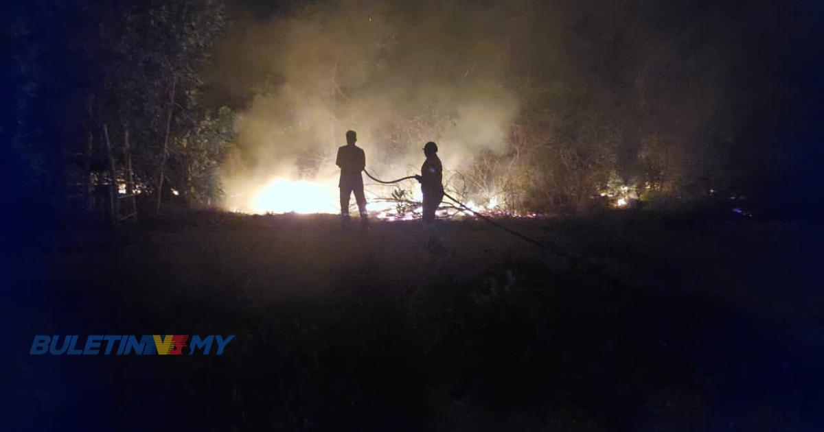 [VIDEO] Lebih tujuh jam padamkan kebakaran hutan lima hektar di Merang