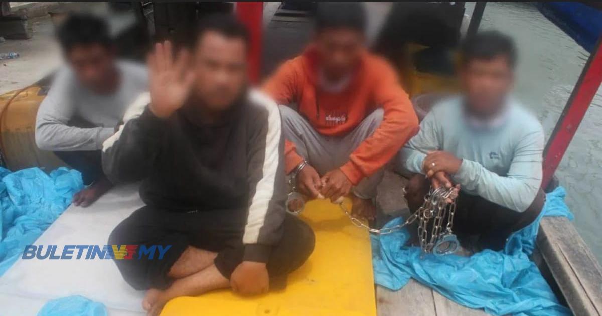 Ceroboh perairan negara, empat nelayan warga asing ditahan