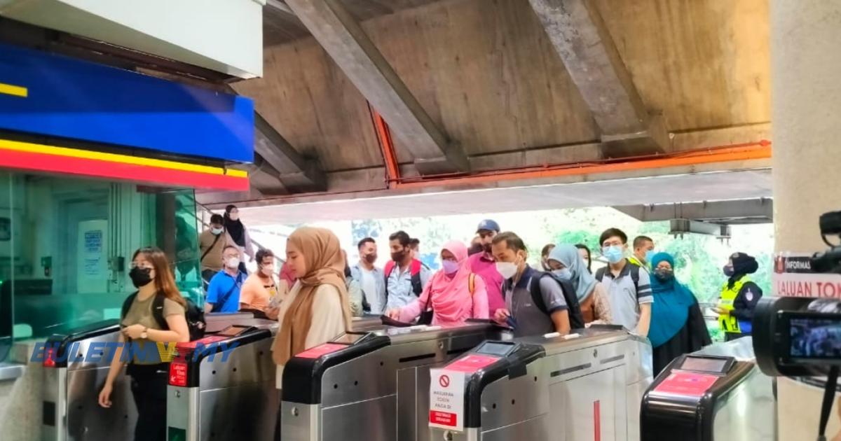 [VIDEO] Pengguna tarik nafas lega enam stesen LRT laluan Ampang-Sri Petaling kembali beroperasi