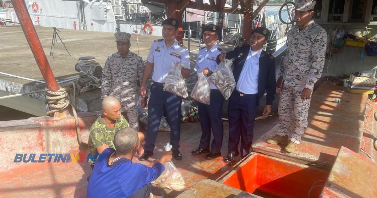 Tiga bot vietnam ditahan,  Lebih 100 kg ikan, diesel RM4.5 juta dirampas