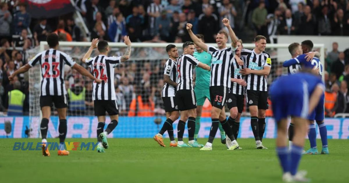 BOLA SEPAK: Newcastle United kunci empat kedudukan teratas Liga Perdana Inggeris