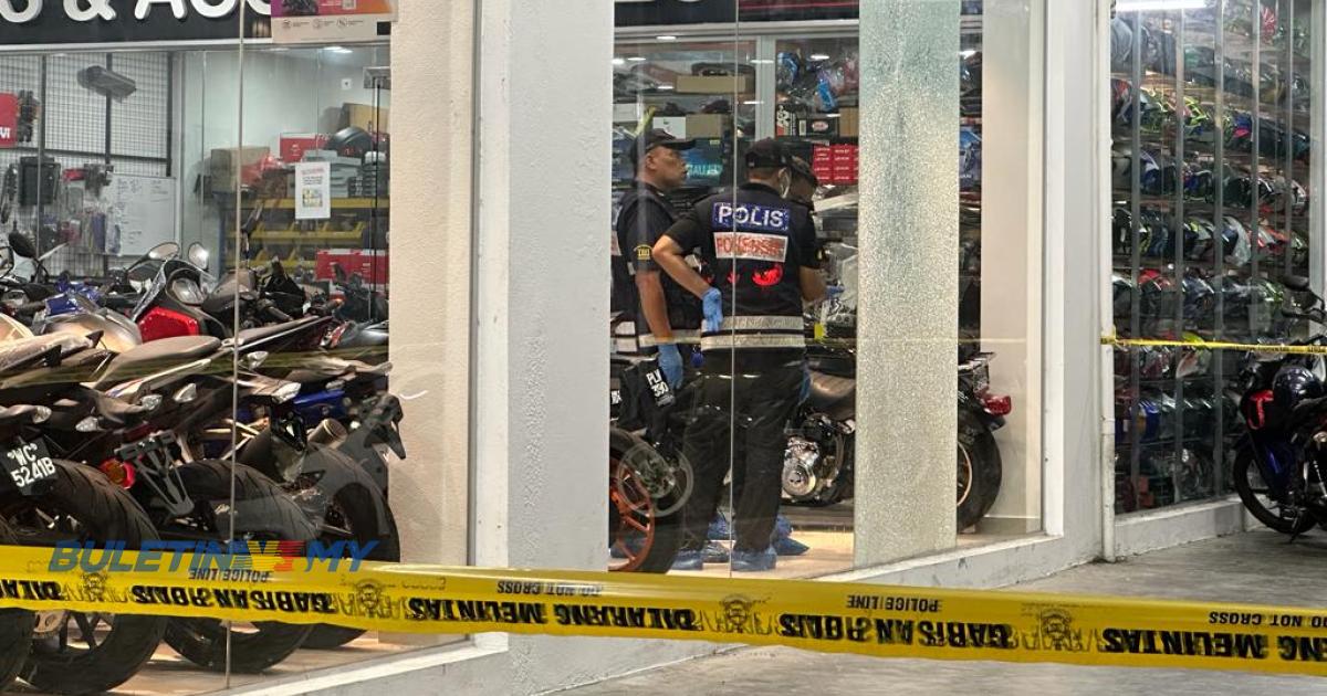 Polis buru suspek lepaskan tembakan ke arah kedai motosikal
