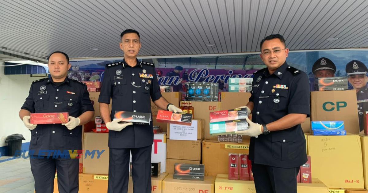 Rokok dan arak bernilai hampir RM104,000 dirampas