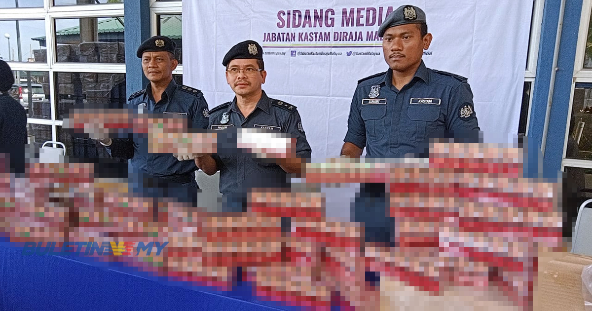 [VIDEO] Kastam Terengganu rampas 4.7 juta batang rokok seludup
