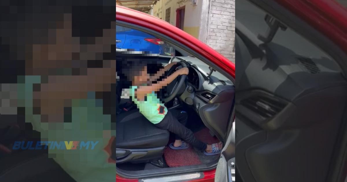 Budak enam tahun pandu kereta belajar ikut Youtube