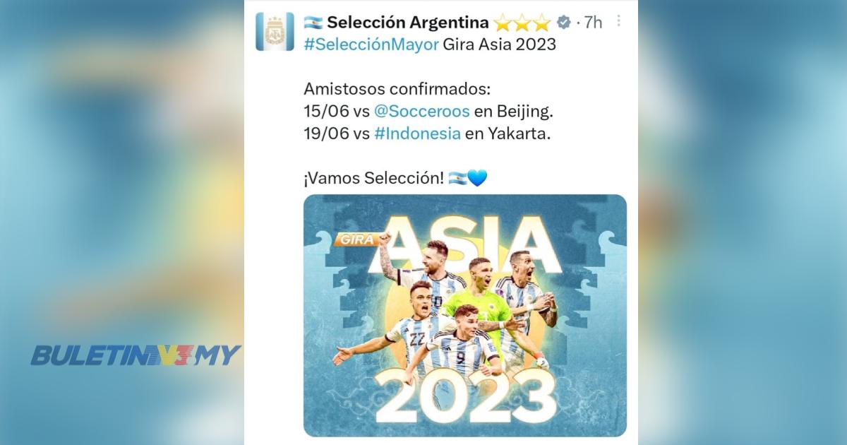 BOLA SEPAK: Argentina pilih Indonesia, Messi bakal uji Skuad Garuda