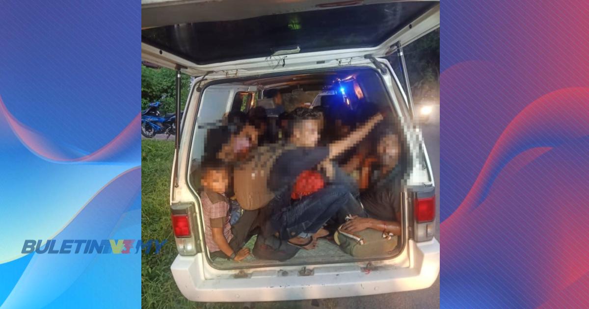 Cubaan seludup PATI, 18 warga Myanmar ditemui berhimpit dalam van