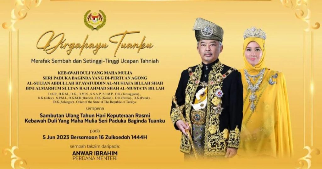 PM Sembah Tahniah Sempena Hari Keputeraan Yang Di-Pertuan Agong ...