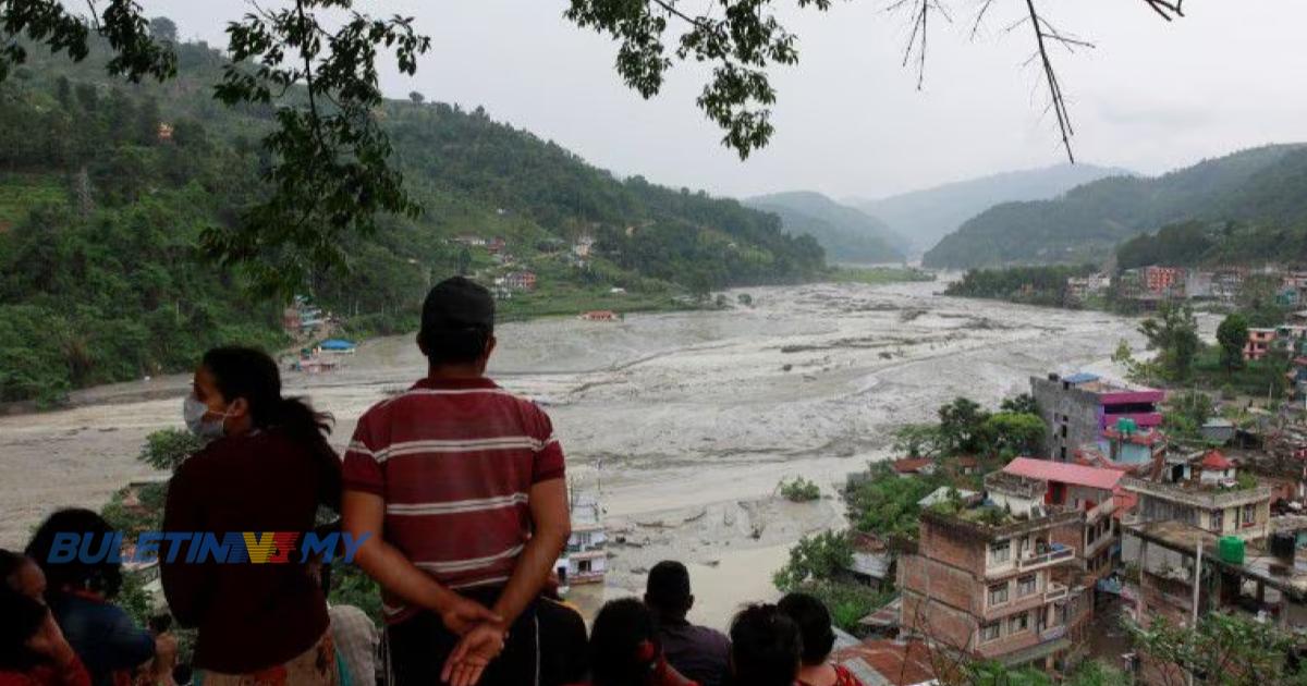 Seorang maut, hampir 30 hilang dalam banjir kilat dan tanah runtuh di timur Nepal