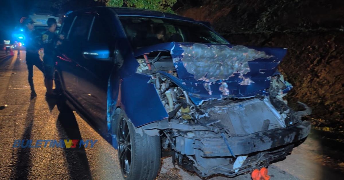 MPV langgar lori, 7 pesilat dan seorang guru cedera 