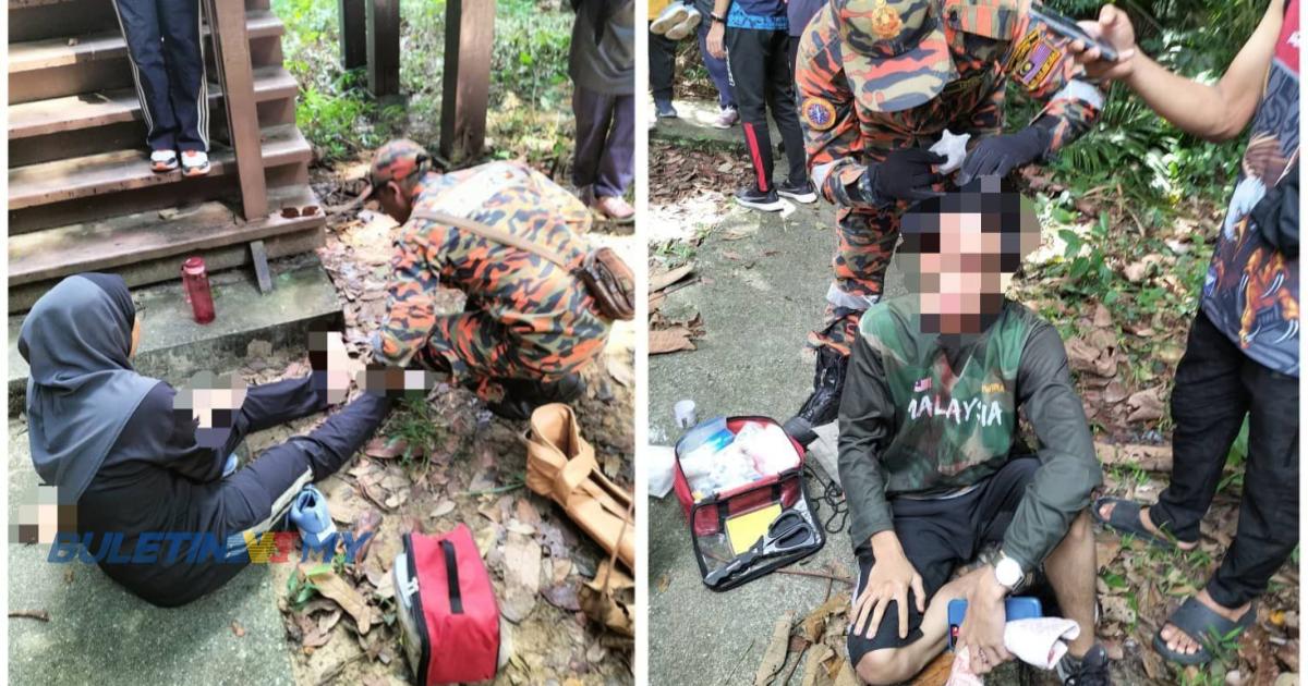 Dua pelajar cedera selepas terjatuh dari puncak Bukit Soga