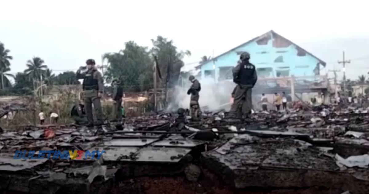 Percikan api kerja kimpalan dipercayai punca letupan gudang mercun di Narathiwat