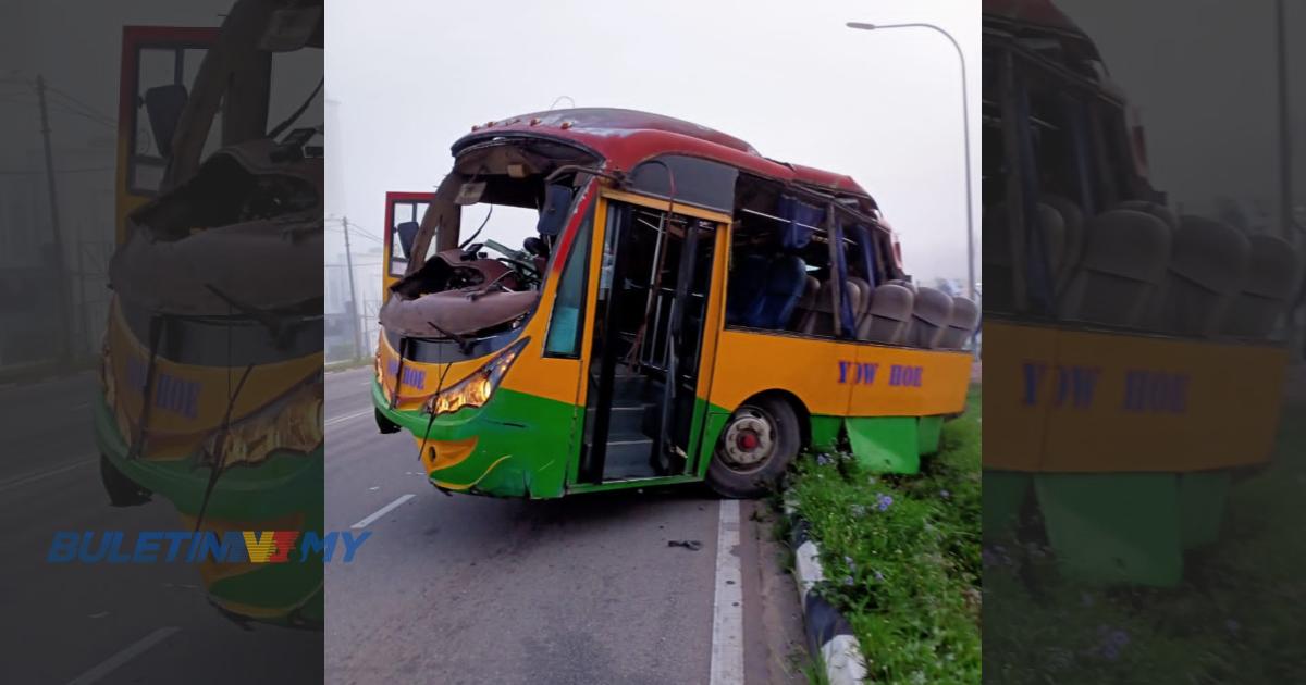 [VIDEO] Seorang Maut, Empat Cedera Lori Tangki Rempuh Bas Henti-henti ...