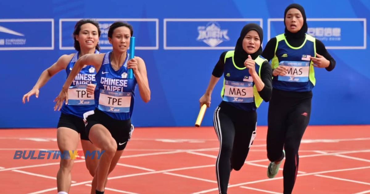 Impian kuartet 4 x 100 meter ke final Universiade tidak kesampaian