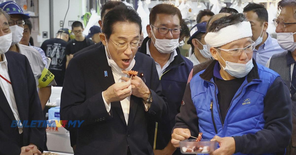 PM Jepun makan hasil laut, bukti selamat selepas pelepasan sisa Loji Nuklear Fukushima Daiichi