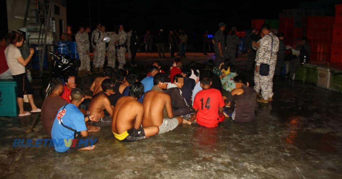 Imigresen serbu jeti pelantar ikan, 59 warga asing dicekup