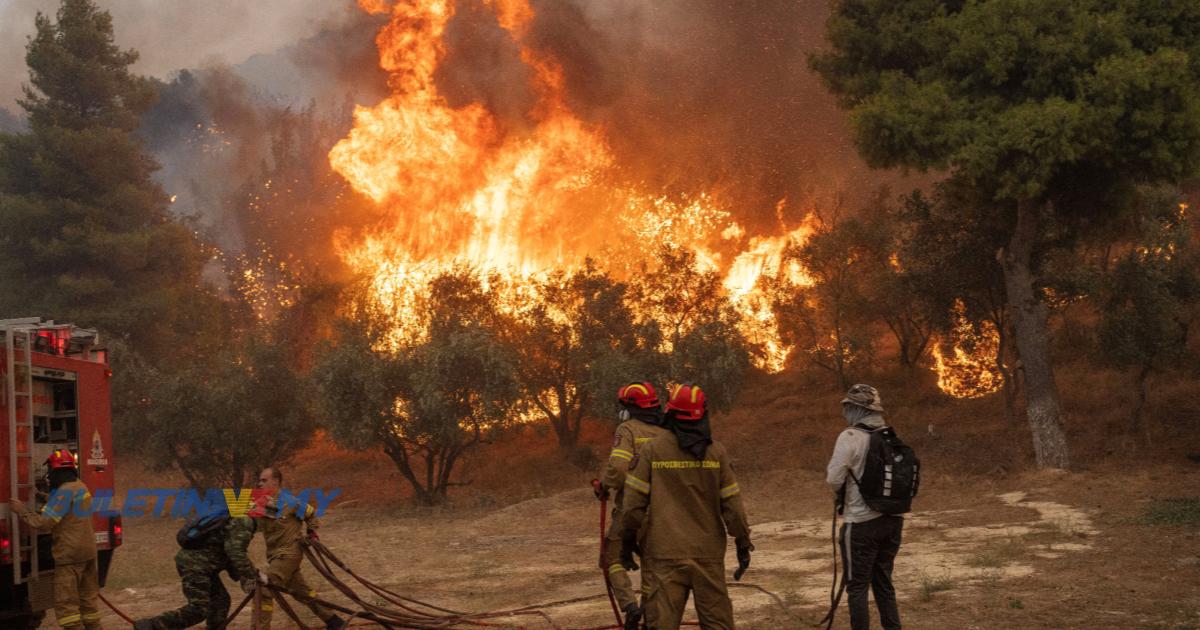 Kebakaran hutan terus merebak di Greece