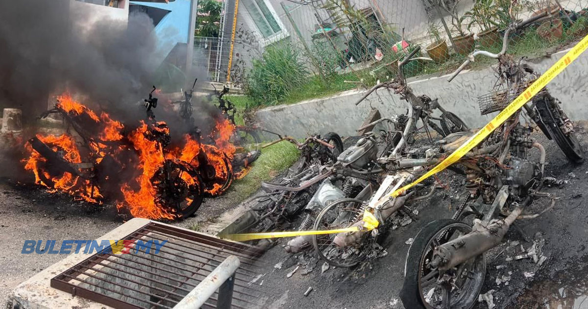 6 motosikal musnah dalam kebakaran