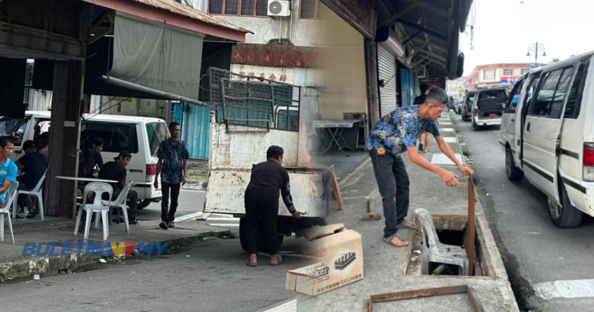 MDT tutup longkang dan berterima kasih kepada pengadu