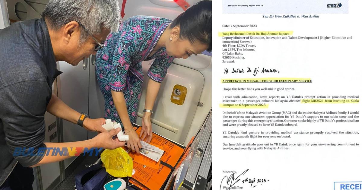 Timbalan Menteri Sarawak terima surat penghargaan Pengerusi MAG