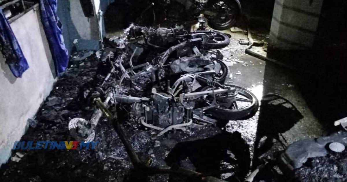 Enam motosikal musnah dalam kebakaran